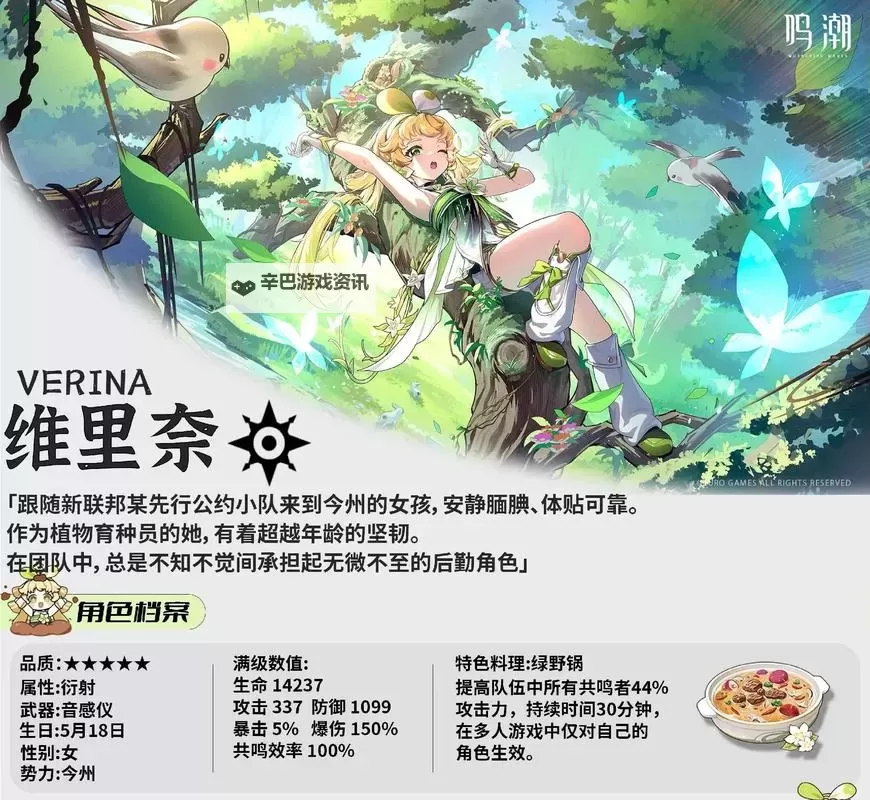 《鸣潮》维里奈养成攻略 维里奈怎么培养图1