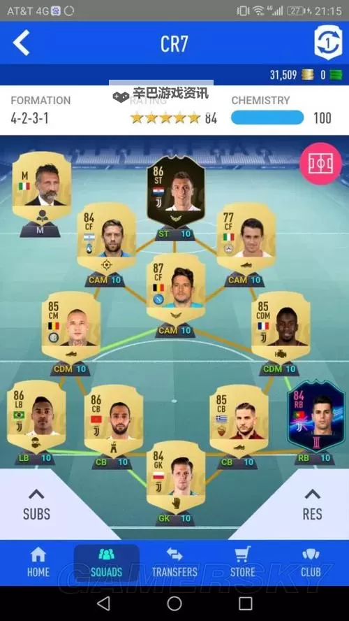 FIFA 15 UT模式意甲球队 各位置高性价比球员使用心得图2
