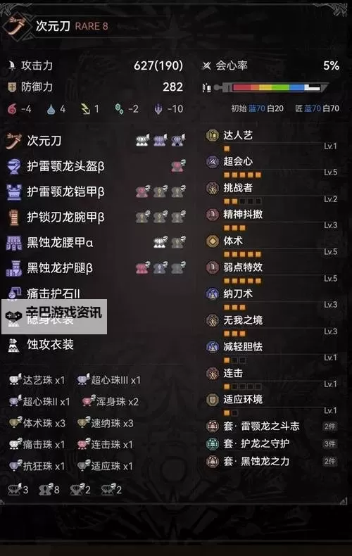 《怪物猎人荒野》太刀泛用满会高攻配装分享图1