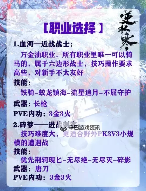 《逆水寒手游》全门派介绍与入门教程图2