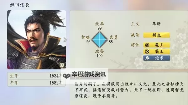 信长之野望14威力加强版 士道对武将忠诚影响列表一览图1