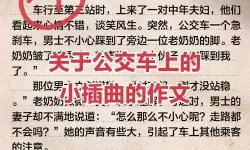 在公交车上被撞出了水作文：一次难忘的意外体验