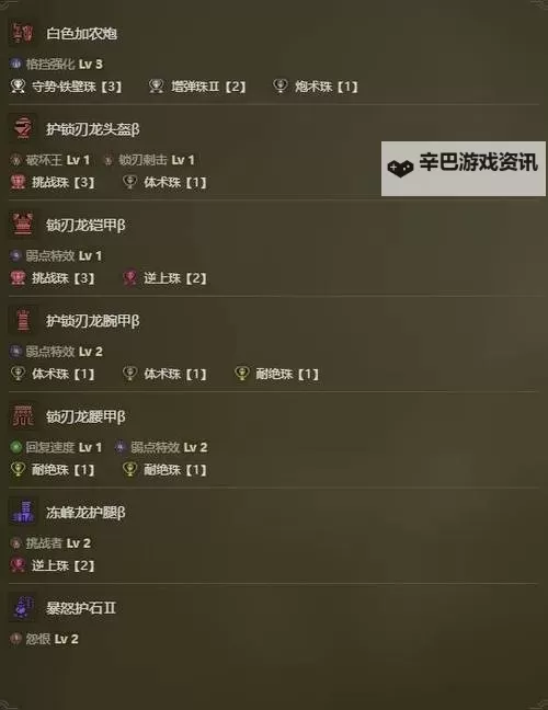 《怪物猎人荒野》铳枪反击全弹流毕业配装图1